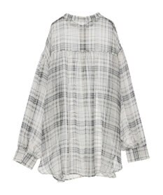 earth music&ecology シアーチェックシャツ