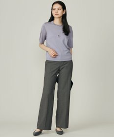 自由区 【アンサンブル対応】アセテートコットンプルオーバー ニット