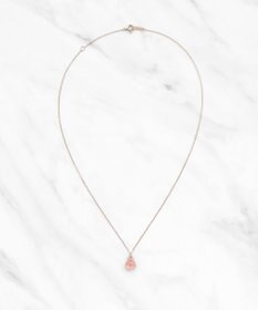 TOCCA 【WEB限定】BLOOMING BUD K10 NECKLACE K10 天然石カボションカット ダイヤモンド ネックレス