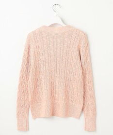 J.PRESS LADIES 【洗える】MIX COLOR SLUB ケーブル ニット