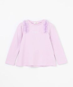 ANY KIDS チュールフリル 長袖Tシャツ