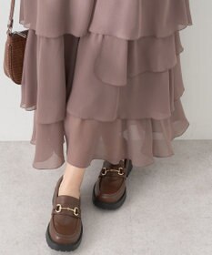 earth music&ecology アシンメトリーティアードワンピース