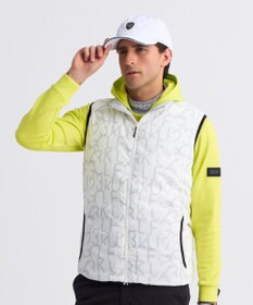 23区GOLF 【MEN】中綿リバーシブルベスト ライトグレー系