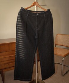 WEGO ネップデニムバギーパンツ