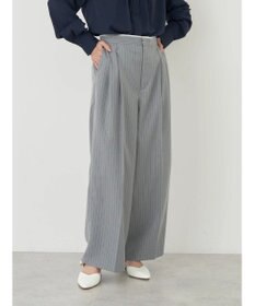 earth music&ecology ピンストライプストレートパンツ