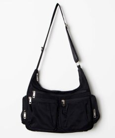 WEGO ポーチ付きナイロンショルダーバッグ