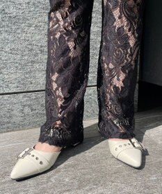 WEGO ハトメベルトポインテッドシューズ