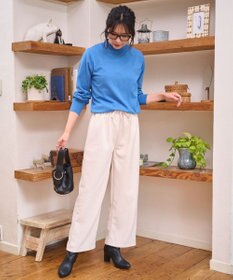 WEGO 【WEB限定/25年秋冬新作/ウエストゴム】裏ベロアワイドイージーパンツ