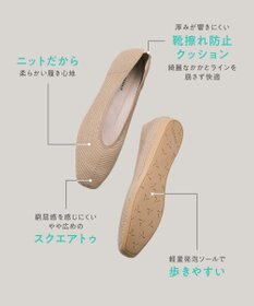 steppi シースルー スクエア パンプス