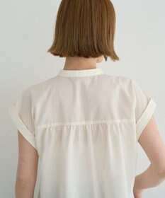 YECCA VECCA スモッキングピンタックシャツ