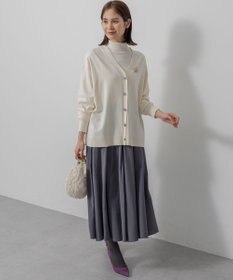 組曲 【加藤ローサさん着用 / 2WAY】スムースストレッチカシュクール カーディガン