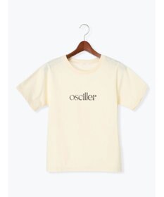 Te chichi フロッキープリントロゴTシャツ