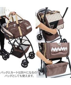 スヌーピー 3WAY ハンドフル ペットカート 《ブラウン》 10kgまで