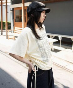 WEGO サイドドロストオフショルグラフィックT
