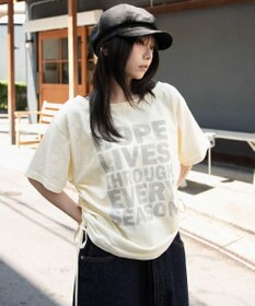 WEGO サイドドロストオフショルグラフィックT