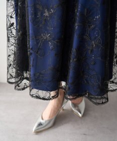 YECCA VECCA 【2点SET】フラワー柄スパンコール刺繍ドレス