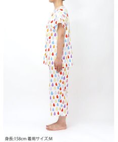 tsumori chisato SLEEP ツモリチサト パジャマ 綿100%(本体) 天竺素材 3分袖 半袖 8分丈 レディース UDT123 /ワコール