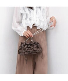 UNBILLION カシュカシュ cachecache / コットンフリルショルダー