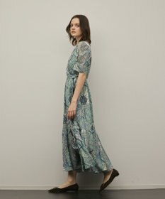 GRACE CONTINENTAL パッチワークプリントワンピース