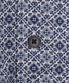 JOSEPH ABBOUD 【サスティナブル】リヨセルリネンプリント シャツ