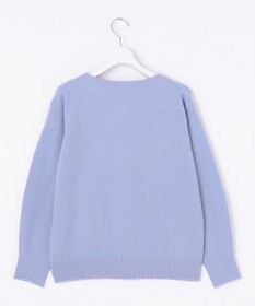 自由区 【洗える】ピュアカシミヤフリルディティール ニット