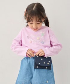 ANY KIDS 総柄刺繍移動ポケット ネイビー