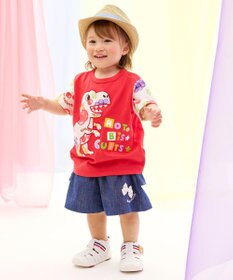 MIKI HOUSE HOT BISCUITS 【48-54cm】 麦わら風 中折れハット