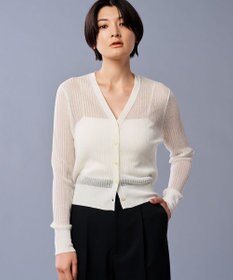uncrave シアー リブ ニット カーディガン（uncrave STANDARD）