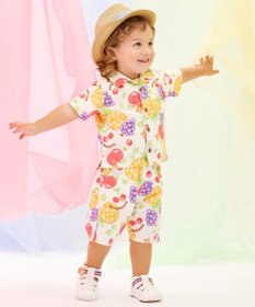 MIKI HOUSE HOT BISCUITS 【48-54cm】 麦わら風 中折れハット