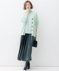 23区 【洗える】レザーライク プリーツスカート