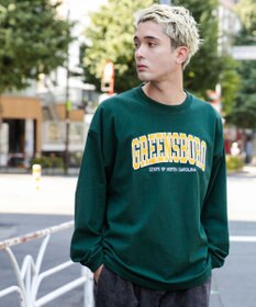 WEGO ヘビーウエイト刺繍グラフィックロンT