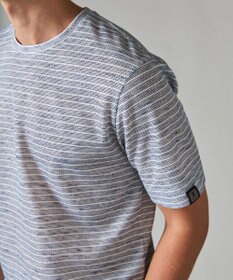 GOTAIRIKU NEW【麻混の清涼感】ノルマンディーリネン ボーダーTシャツ