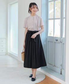 Tiaclasse 【セットアップ対応・洗える】シアーチェックブラウス