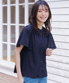 Tiaclasse 【セットアップ対応・洗える】シアーチェックブラウス