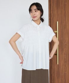 CRAFT STANDARD BOUTIQUE シャーリングショートスリーブブラウス