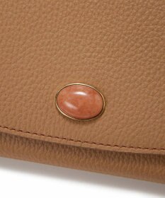 TOPKAPI 【TOPKAPI】gemdrops ジェムドロップ ミニエンボスレザー 天然石 長財布