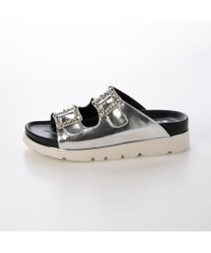 MODE ET JACOMO <carino>厚底ビジューバックルサンダル