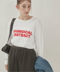 WEGO 【ANGIE VINTAGE】フロッキープリントロゴロンT