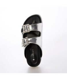 MODE ET JACOMO <carino>厚底ビジューバックルサンダル