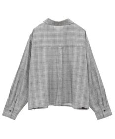 Green Parks サイドドロストショート丈シャツ（チェック）