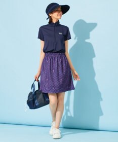 23区GOLF 【WOMEN】【接触冷感・UVケア・吸水速乾】アイス柄 切替ワンピース
