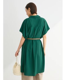 Green Parks ＳＥＴ２点　合皮ベルト＋ミディシャツワンピース