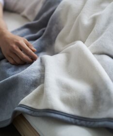 LOOM&SPOOL FOL綿毛布ダブル／グレー