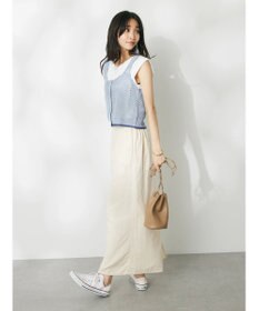 CRAFT STANDARD BOUTIQUE 配色メッシュニットビスチェ