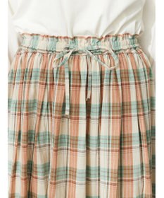 CRAFT STANDARD BOUTIQUE チェックギャザーロングスカート