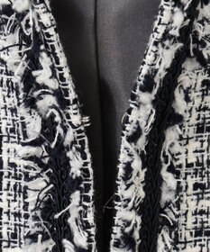 ANY ファンシーラメツイード ノーカラージャケット