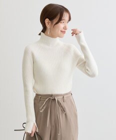 Green Parks ・Ｐｅｔｉｔ　Ｆｌｅｕｒ　ボトルネックリブニット