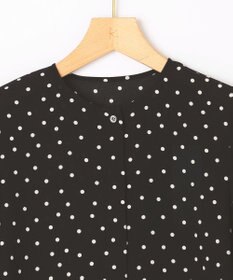 組曲 ドットジョーゼットプリント ブラウス