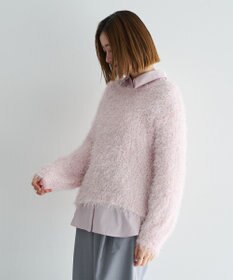 YECCA VECCA ラメ混シャギーニット