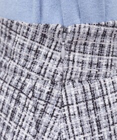 Tiaclasse 【洗える】大人華やかなツイードフレアスカート